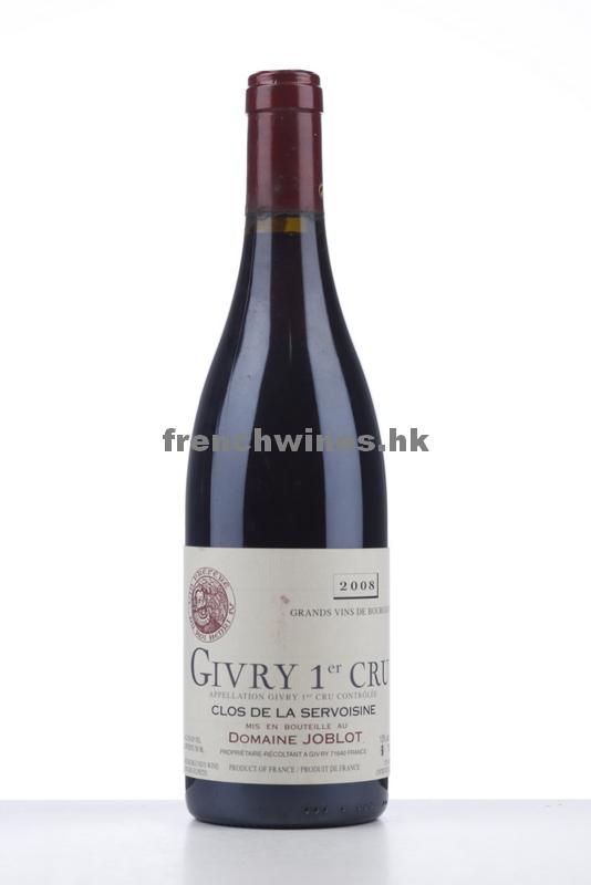 GIVRY ROUGE CLOS DE LA SERVOISINE 2008