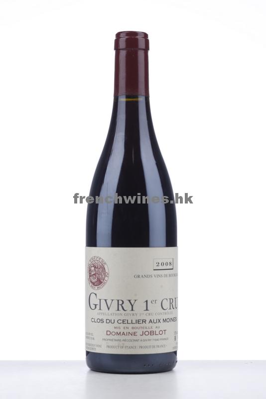 GIVRY ROUGE CLOS DU CELLIER AUX MOINES 2008