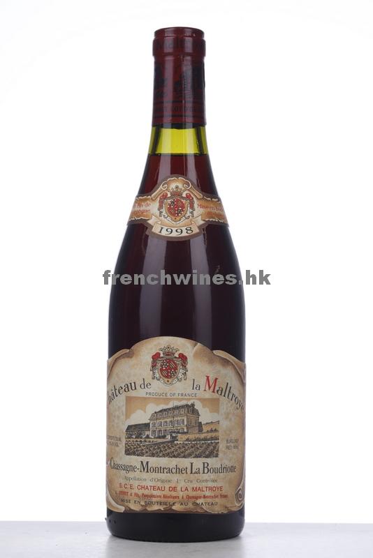 CHASSAGNE MONTRACHET ROUGE LA BOUDRIOTTE 1998